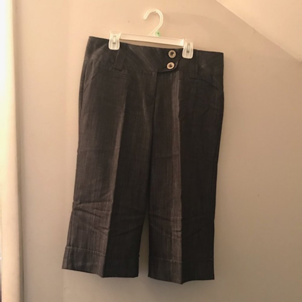 🎃Professional/Career Two Button, Dark Grey Capris
